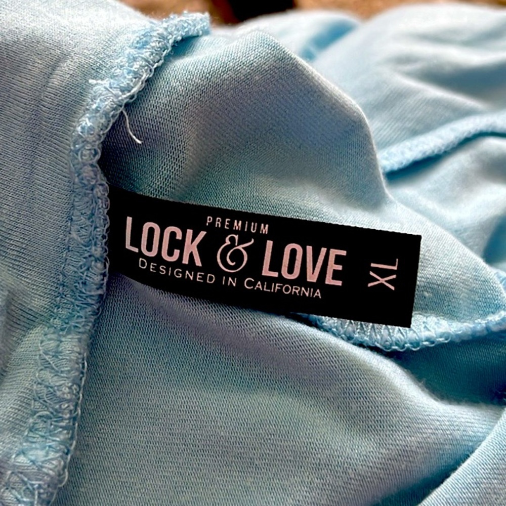 LOCK & LOVE Blue Flared Maxi Skirt XL - Picture 8 of 8